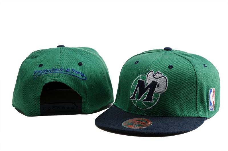 NBA Dallas Mavericks Green Black Hats